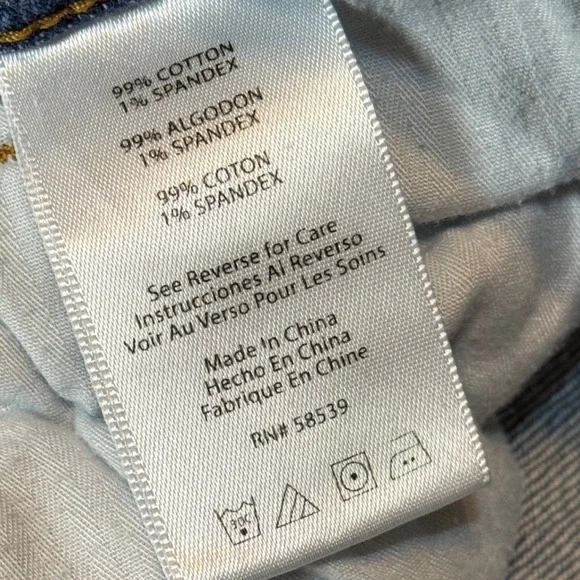 STS Blue Alicia Mom Jeans Size 28 Distressed Raw Hem Denim Ankle Cropped - Picture 6 of 11